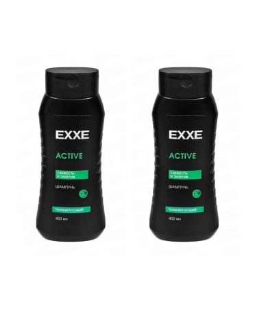 EXXE men Active shampoo tonic 400 ml 2 pcs