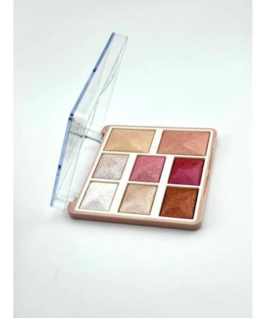 OLBY Highlighter for the face and century shining dry palette 8 shades - Buy Online on GoSupps.com