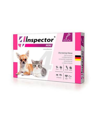 Neoterica Inspector mini drops against parasites for dogs and cats from 3 weeks 0.4 ml