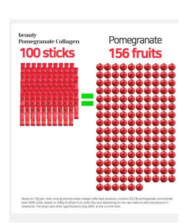 BEAUTY Pomegranate Collagen Pomegranate Collagen with a grenade 25g 25 pcs - Buy Online on GoSupps.com