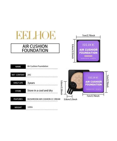 Eelhoe mushroom pillow for applying tonal cream - Buy Online on GoSupps.com