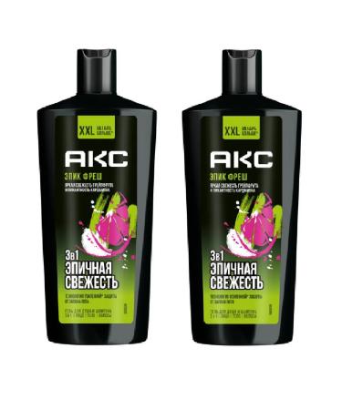 AKC Shower gel 3 in 1 Epic Fresh 2 pcs 610 ml