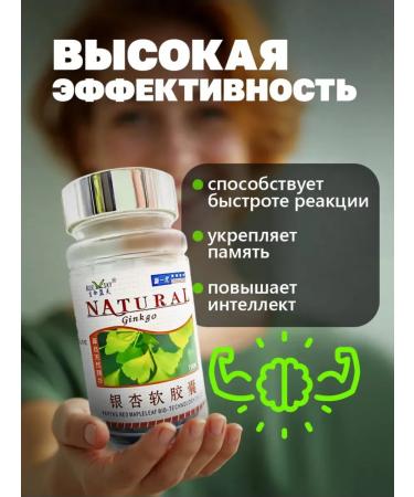 MAGNATE Ginkgo bilobe for blood vessels stroke prevention 100 pcs