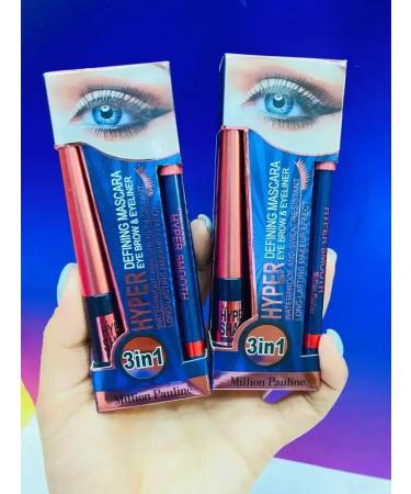 PROFESSIONAL COSMETICS Set 3 in 1 mascara eyeliner pencil - Buy Online on GoSupps.com