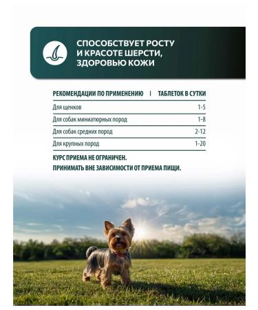 Vita Dog treating healthy skin and wool 270 table - Buy Online on GoSupps.com