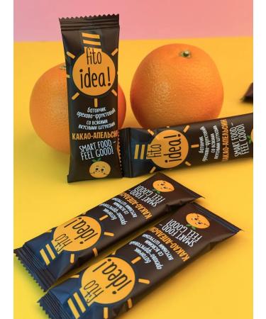 FitoIdea Cacao-apelsin nuts with nuts 25 g x 10 pcs - Buy Online on GoSupps.com