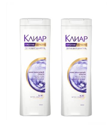 Clear Shampoo maximum volume 2 pcs 400 ml