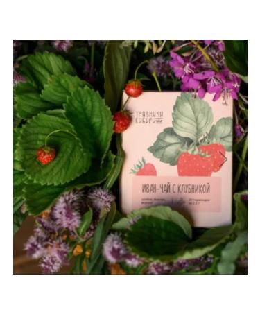 Herbalists of Siberia Ivan tea with strawberries in a box pyramids 20 pcs - Buy Online on GoSupps.com