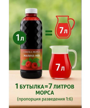 Concentrate for drinks Malina-grinding 1 l - Buy Online on GoSupps.com