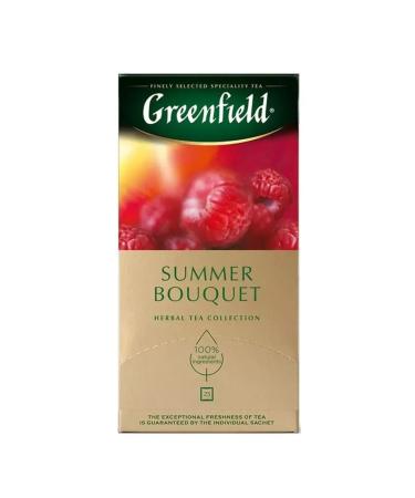 Greenfield Tea Summer Bouquet fruit 25 bags 3 packs - Buy Online on GoSupps.com