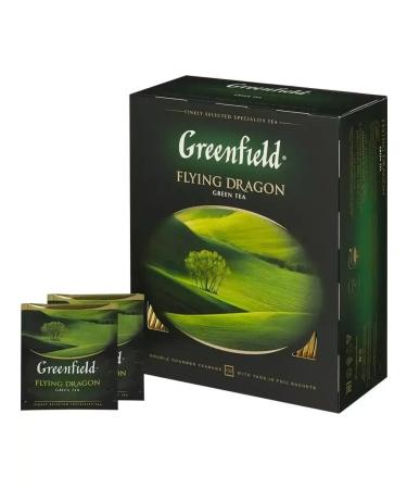 Greenfield Tea Flying Dragon Green 100pack UC - Buy Online on GoSupps.com