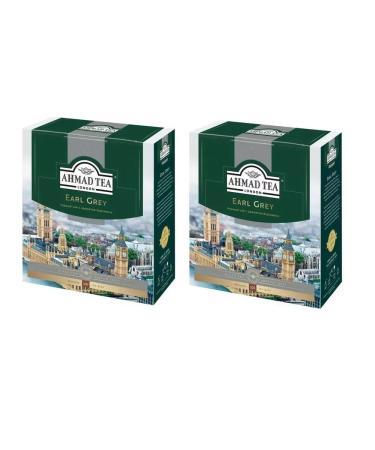 Ahmad Tea Earl Grey Black Bergamot 100 packages 2 packs