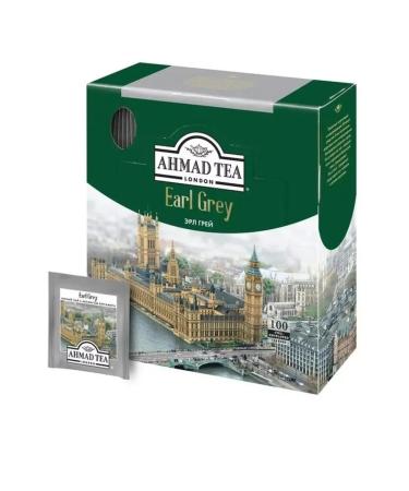 Ahmad Tea Earl Grey Black Bergamot 100 packages 2 packs - Buy Online on GoSupps.com