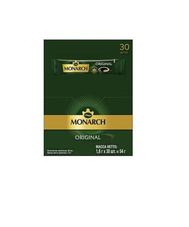 Monarch Soluble portioned coffee Original 30 pcs 1.8 g 2 units - Buy Online on GoSupps.com