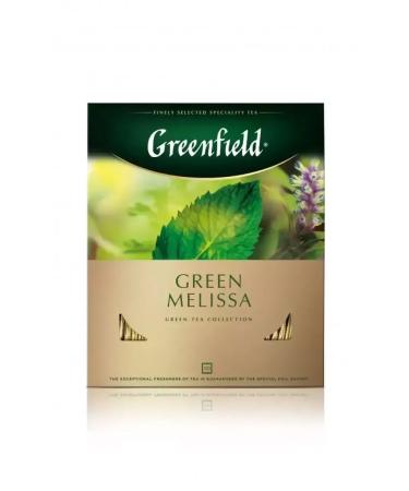 Greenfield Tea Green Melissa Green 100 Pack UC