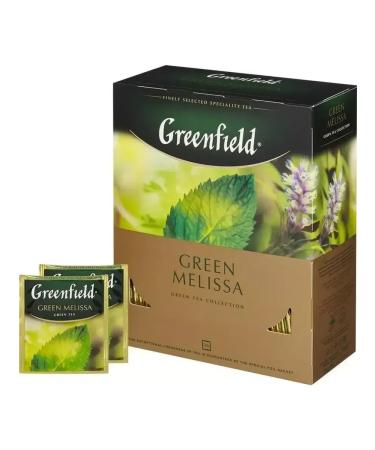 Greenfield Tea Green Melissa Green 100 Pack UC - Buy Online on GoSupps.com
