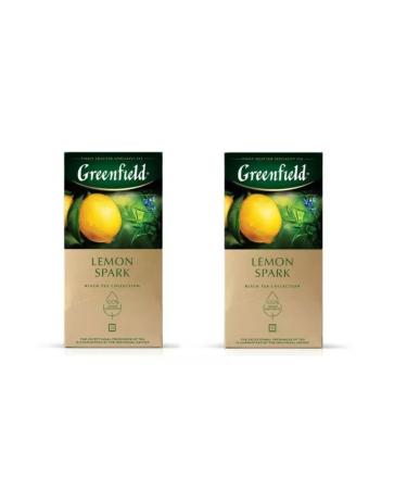 Greenfield Tea Lemon Spark Black Volgir. 25 packages 2 units