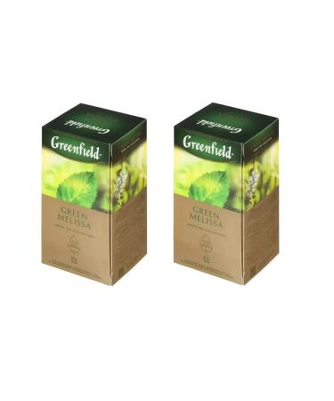 Greenfield Green Melissa tea green foil 25 packages 2 packs
