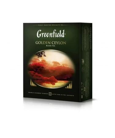 Greenfield Tea Golden Ceylon Black 100 Pack UK - Buy Online on GoSupps.com
