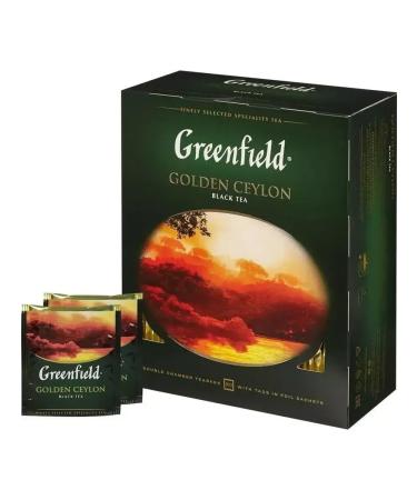 Greenfield Tea Golden Ceylon Black 100 Pack UK - Buy Online on GoSupps.com