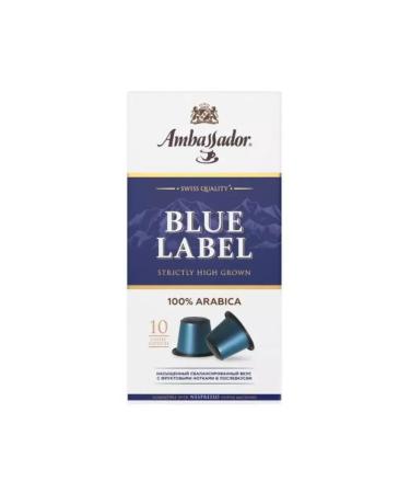 Ambassador Coffee in Blue Label capsules 10 servings