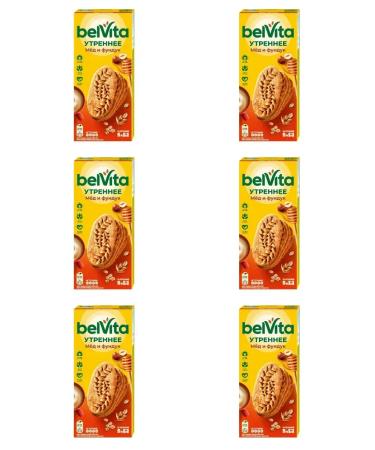 BelVita Fucking morning honey and hazelnuts 225 g 6 pcs