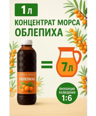 Concentrate for drinks sea buckthorn 1 l - Buy Online on GoSupps.com