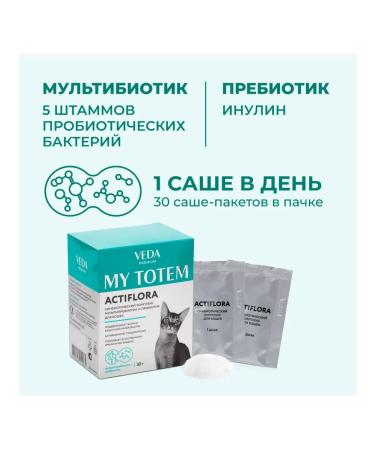VEDA ActIFLORA COMPLOTE OF PROBITICS for Cats 30x1g UE - Buy Online on GoSupps.com