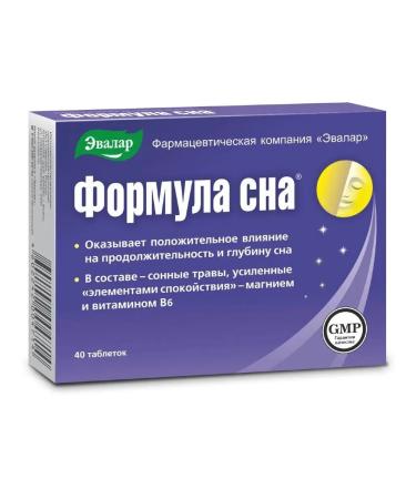 Evalar Sleep formula tab. No. 40 for 0.5 g