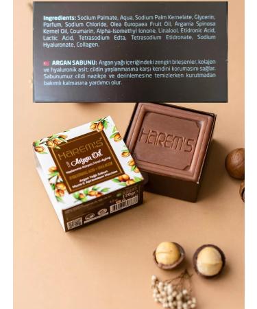 HAREM'S ottoman Soap hard -dimensional toilet with argan oil - Buy Online on GoSupps.com