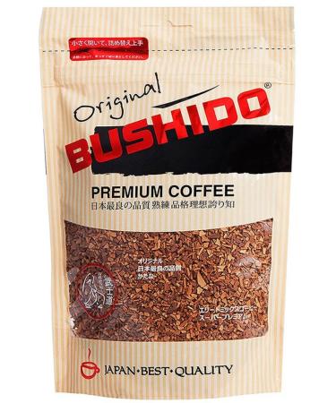 Coffee soluble Bushido original 75g x 12pcs - Buy Online on GoSupps.com