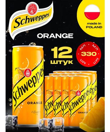 Schweppes Poland Schweppes drink orange (Poland) 12 pcs. 0.33 l.