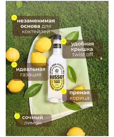 BUSSOT Drink Gasized tonic Raspberry Tonic 12pc x 0.375l - Buy Online on GoSupps.com