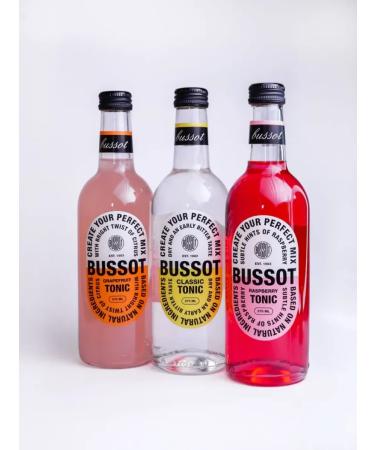 BUSSOT Drink Gasized tonic Raspberry Tonic 12pc x 0.375l - Buy Online on GoSupps.com