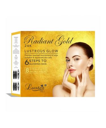 Luster Set: Cleansing Foam Facial Scrub Facial Massage Cream Facial Massage Gel Facial Mask Facial Serum 6*40ml