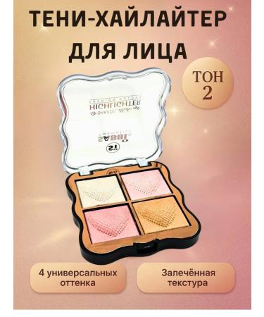 Tenvia Shades-chailler for the face and eye of the palette 4 shade