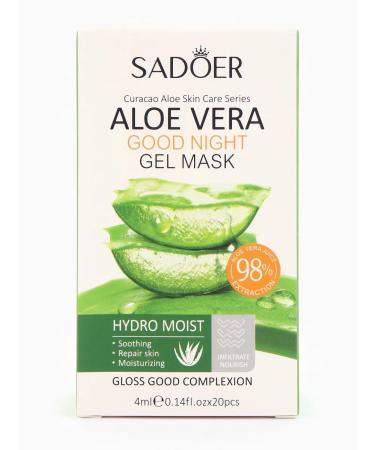 at a discount Night mask for face with aloe vera 4 ml set 20 pcs - Buy Online on GoSupps.com