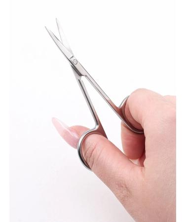 Manicure scissors "Premium" for cuticle bent narrow - Buy Online on GoSupps.com
