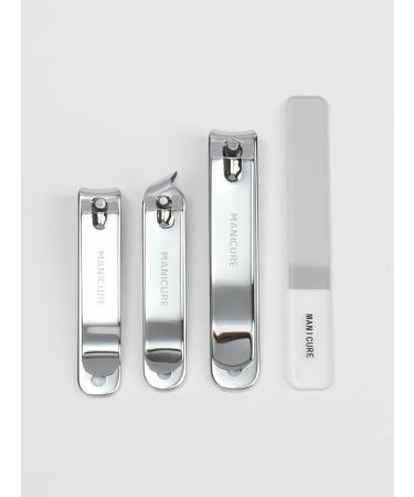Manicure set 4 items in a sliding case beige - Buy Online on GoSupps.com