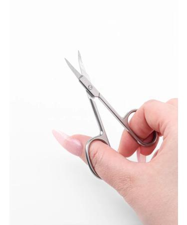 Manicure scissors "Premium" bent narrow 9.5 cm on bl. - Buy Online on GoSupps.com