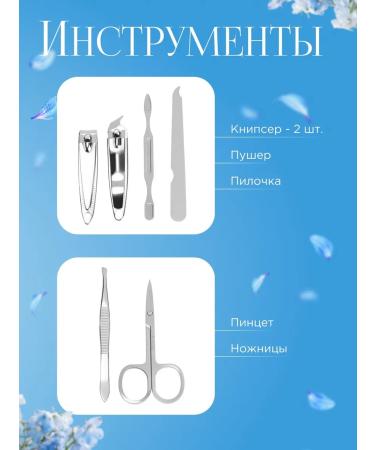 Set of manicure "map" 6 items in a case black be - Buy Online on GoSupps.com