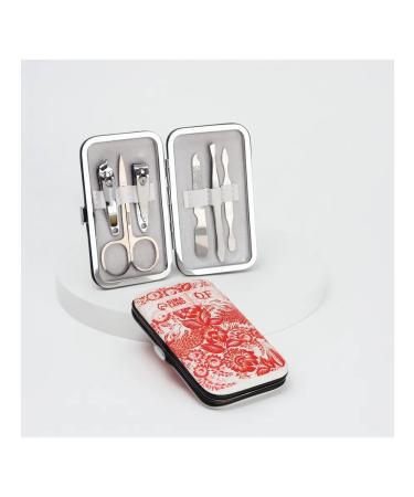 Manicure set "painting" 6 items in a case red - Buy Online on GoSupps.com