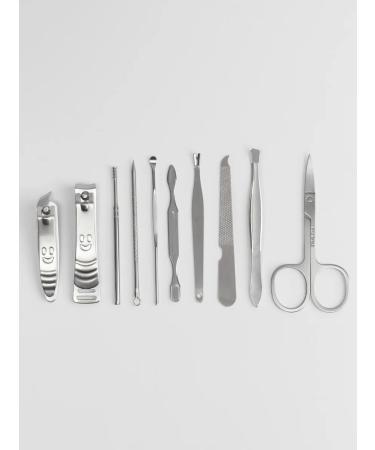 Manicure set "Lucy" 10 objects leatherette mentolo - Buy Online on GoSupps.com