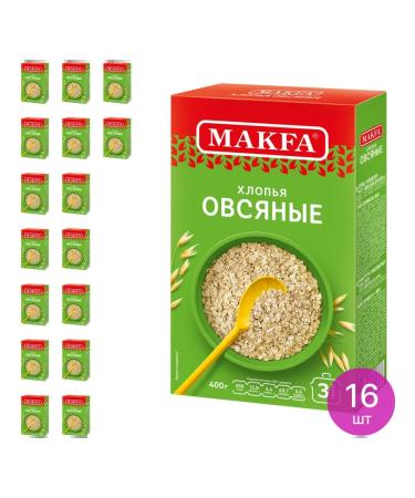 Makfa 400 g oatmeal proper nutrition 16 pcs