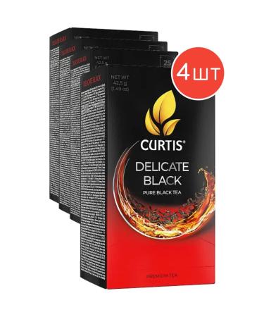 Curtis Black tea Delicate Black 25 bags 4 packages