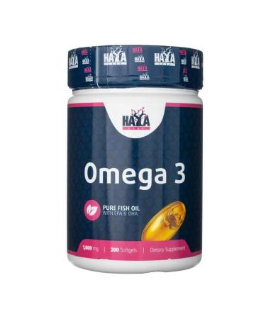 Haya Labs Omega-3 fish oil in Omega-3 capsules 1000 mg 200 caps