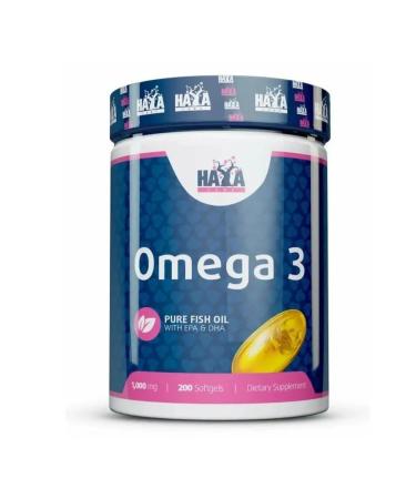Haya Labs Omega-3 fish oil in Omega-3 capsules 1000 mg 200 caps - Buy Online on GoSupps.com