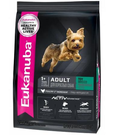 Eukanuba Dry food for adult miniature breed dogs with poultry 500g - Buy Online on GoSupps.com