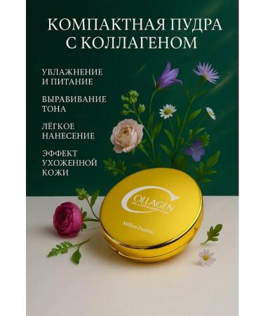 MIKHAYDAR'OFF Tender compact powder with collagen tone 13