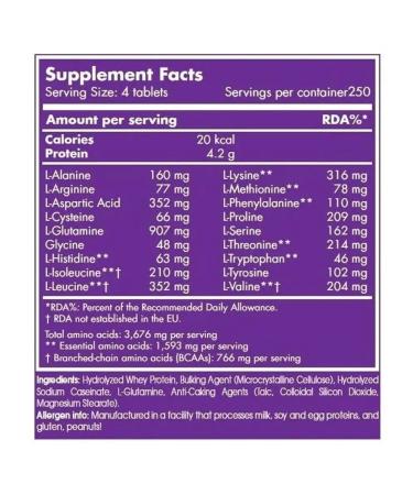 Scitec Nutrition Amino acid complex Amino 5600 1000 Tab - Buy Online on GoSupps.com